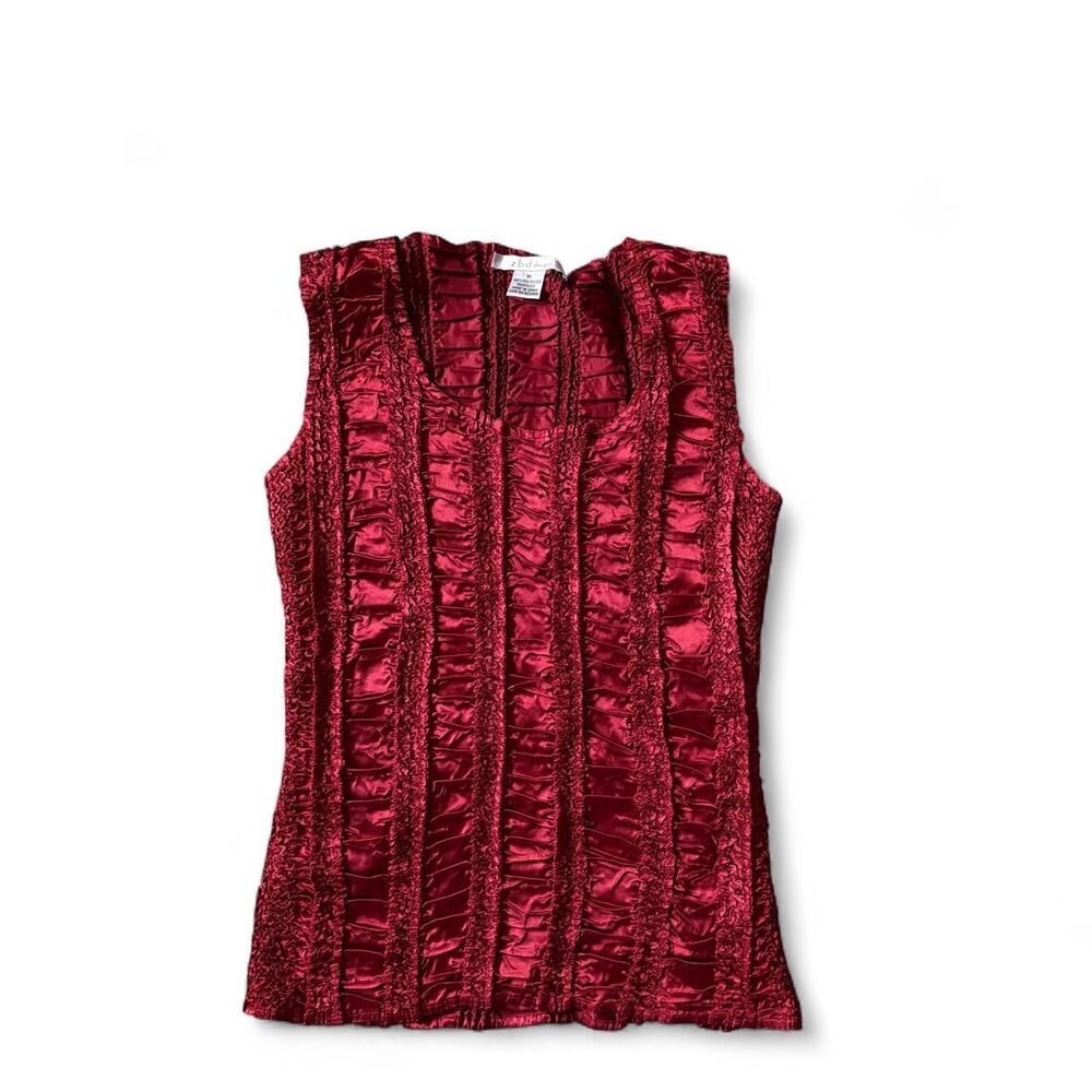 Unbranded Women's Red and Burgundy Vest